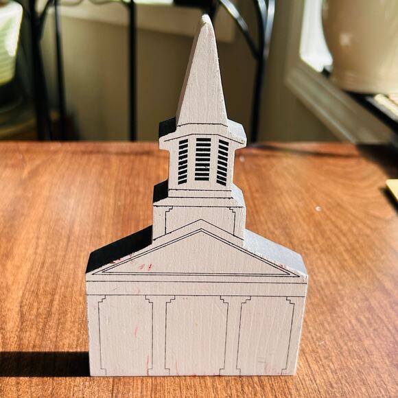 Cats meow village Gates Mills Church Ohio Western Reserve Christmas Series - Picture 3 of 9